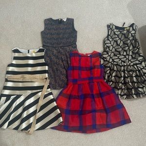 Set of 4 J Crew Cut kids dresses - size 6 - like new!